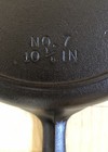 Birmingham Stove   Range Century Series Vintage Cast Iron Skillet  No  7 Bsr 