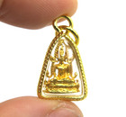 18k Real Gold Chinnarat Buddha Pendant Thai Amulet Charm Handmade Spiritual