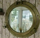 20  Porthole Mirror Antique Brass Finish Large Nautical Cabin Wall Decor Item