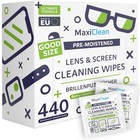 Pre-moistened Lens Wipes 440 Pack - Streak-free Cleaner For Glasses  Screens   P