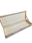 Vintage Celluloid Faux Ivory Vanity Box Hinged Dresser Jewelry Glove Box