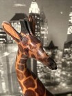 Vintage Hand Carved Wood Wooden Giraffe Figurine Kenya Africa 12    Stunning 