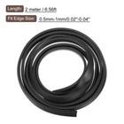 13 64 x 15 32 x 6 6ft Rubber U Channel Edge Trim Flat Type Fit For 0 5-1mm Edge