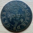 1789 French Colony 2 Sous Copper Coin