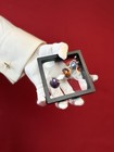 Lot Of 3 Antique Silver Rings - Art Nouveau - Lapis  Baltic Amber  Charoite