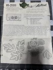 Leewards Vintage Cross-stitch Stamped 100  Cotton Pillow Case W Instructions