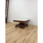 Antique Mahogany Marble Top Coffee Table Traditional Square Living Room