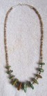 Navajo Indian Royston Turquoise Nuggets Sterling Silver   Heishi Beads Necklace