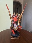 1950  Authentic Balinese Singa Barong Hand Carved And Painted Winged Lion Statue