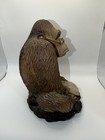 Vintage Ape Gorilla Reading Wall Street Journal Figurine Statue Monkey - 9 Inch