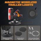 Upgraded Wireless Trailer Lights Magnetic Bluetooth Remote Control Trailer Tail
