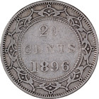 1896 20 Cent Newfoundland Canada Silver   Vf