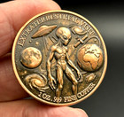 Extraterestrial Visit 3d-1 Oz  999 Copper Challenge Coin Collectible Medal 40mm