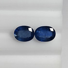 2 27ct Natural Madagascar Sapphire Oval Nice Blue Good Luster Earring Gems