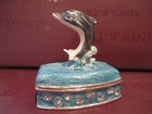 62291  Dolphin Trinket Box  dora    Enameled   Jeweled   