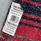 Vintage Mexican Serape Blanket Poncho Made In Mexico One Size Fits All Red Black