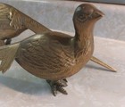 Vintage Mid Century Modern Brass Pheasant Set Of Two Pair 