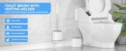 Toilet Brush  Toilet Brush And Holder Set  Bristles Toilet Bowl