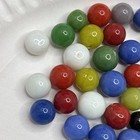 Vintage Bright Color Glass Marbles Lot Of 50 Peewee Size A5 Some