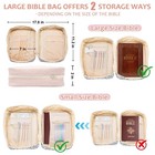 Bible Cover Case For Women large Bible Bag With Study Supplies pink Quilted B   