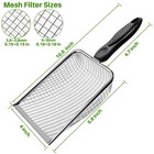 Gardening Soil Sifter Pack Of 2 - Garden Sand 3 8x3 8mm  5 0x5 0mm  Black