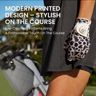 Finger Ten Colorful Golf Gloves Women Left Half-leopard Medium