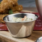 Browne 515058 Sauce Cup  1-1 2 Oz  Mirror Finish Exterior  1 Dozen Pack  New