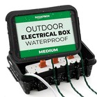      The Original Weatherproof Connection Box     Indoor   Outdoor Medium Black