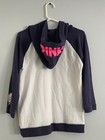 Used Victoria s Secret Pink White New York Yankees Hoode Sweatshirt Large L