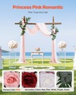 Vevor Artificial Wedding Arch Flowers Kit Pink Wedding Arch Flowers Drapes Kit-