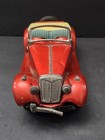 Vintage Bandai Japan Tin Litho Mg Tf Midget Roadster Friction Toy Car 1950s