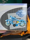 New Xonex Harley Davidson Motorcycles Blue 1950 s Tin Toy Reproduction