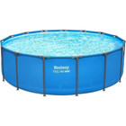 Bestway Steel Pro Max Round Above Ground Swimming Pool For Backyard