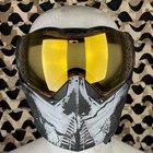 New Push Unite Mk Ii Paintball Mask - Warlord Enforcer - Chrome Gold