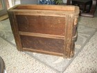 Nice Old Treadle Sewing Machine Table Side Box With 2 Medallions