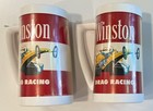 Vintage Nhra Winston Drag Racing Thermo Serv Insulated Mugs Cup