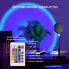 Sunset Projection Led Lamp     360   Multicolor Night Light With Remote Control