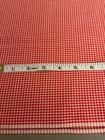 Vintage Gingham Red Check Cotton 1 Yard  10 In X 45  Wide Lightweight Fabric