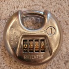 New  Word-lock  4-dial Combination Discus Padlock Lock 3 15  80mm 721820 Letter