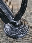 Vintage Owen Ireland Turf Crafts Irish 6  Black Bardic Harp Bally Shannon 