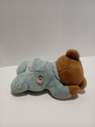 Vtg Eden Plush Musical Blue Teddy Bear Baby Wind Up Sleeping Works Well 