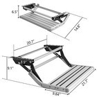 Rv Steps Aluminum Manual Retractable Rv Stairs 400 Lbs For Rv Trailer Camping