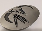 Vintage D j Coats Taos New Mexico Longhorn Skull   Feather Belt Buckle 70s 80s