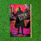 Vtg 1997 Ozzy Osbourne Poster Hitchhiker Hell Black Sabbath Funky  9008 22x34