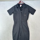 Dickies Coveralls Womens Xs Black Flex Short Sleeve Mechanic Jumpsuit Workwear