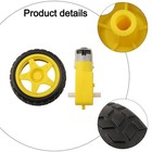 Robotics Education Gear Motor And Tire Set For Arduino Diy For Smart Cars