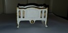 Antique Kilgore Cast Iron Rocking Baby Crib Bed Cradle Dollhouse Miniature W  