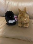 Lot Of 32 Vintage Swibco Puffkins Stuffed Plushes Whale Dinosaur Bear Duck Dog 