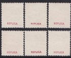 6 Pieces Montserrat 1880-1907 Qv High Values Gummed Reproduction Stamp Sv