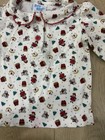 Vintage Baby Oshkosh Bgosh White Christmas Long Sleeve Polo Shirt Girl 12 Months